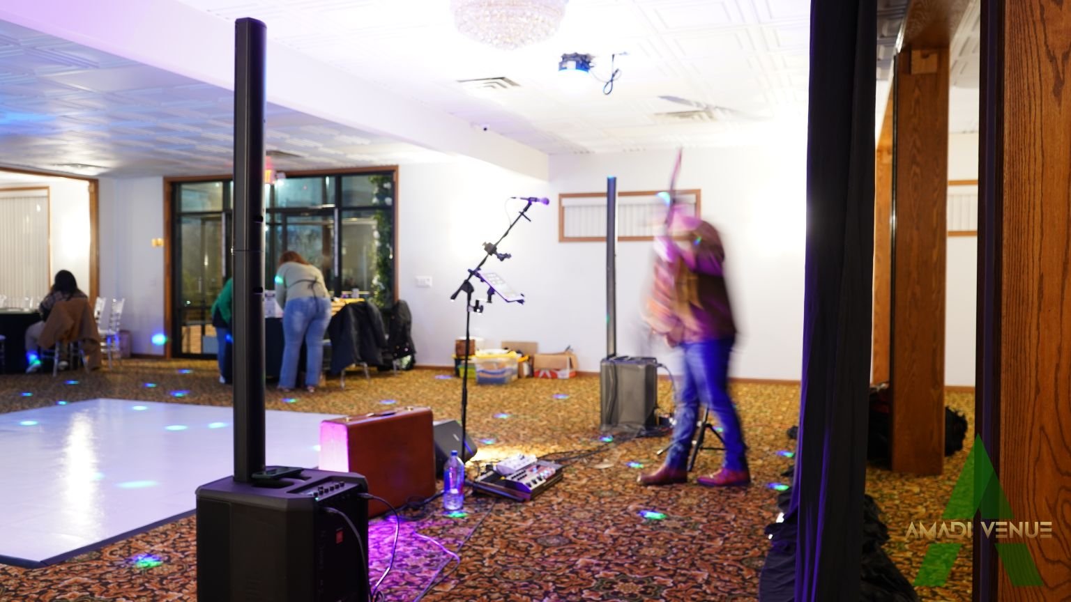 Live entertainment featuring musician.